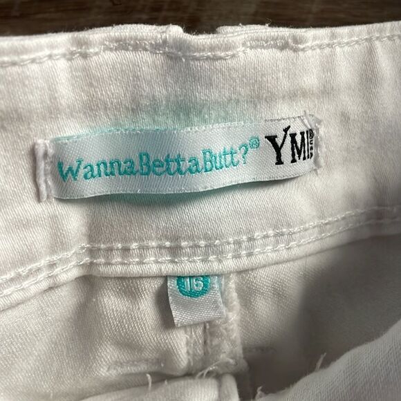 YMI Wanna Betta Butt Jeans White Straight Leg Size 16 - Picture 6 of 11